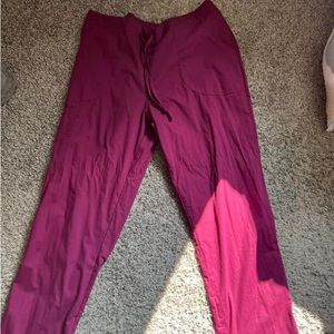 Burgundy Scrubstar Scrub Bottoms, Size Medium, Not to lose and not to tight
